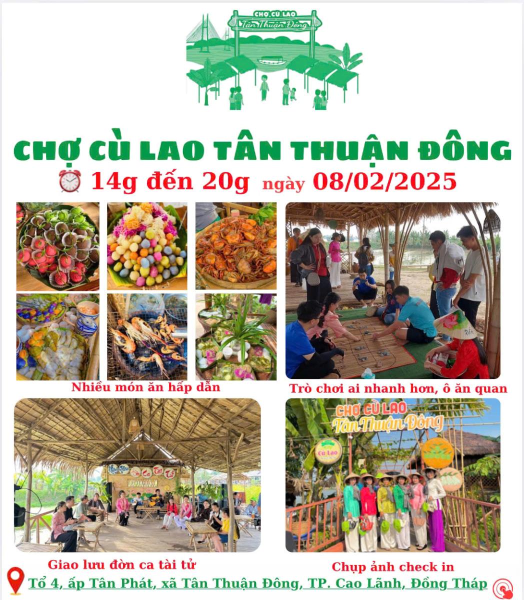 NHÂN DỊP TẾT NGUYÊN ĐÁN ẤT TỴ- CHỢ CÙ LAO TÂN THUẬN ĐÔNG TẶNG BẠN MỘT VÉ TRỞ VỀ TUỔI THƠ